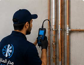 Almdarac installation team at work